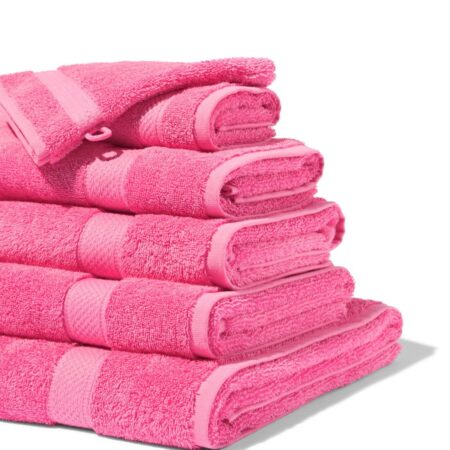HEMA Handdoeken - zware kwaliteit fuchsia (fuchsia) | HEMA