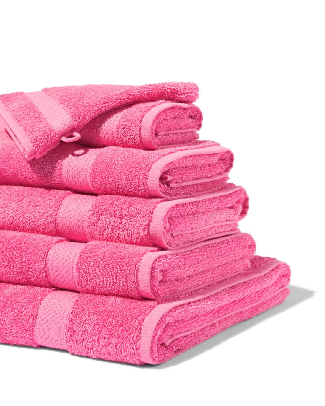 HEMA Handdoeken - zware kwaliteit fuchsia (fuchsia) | HEMA