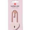 HEMA Hangslot hart 4.5x0.8x9.5cm metaal (roze) | HEMA