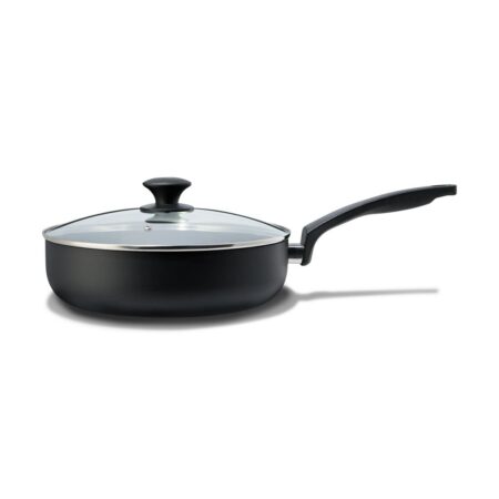 HEMA Hapjespan met deksel Ø28cm Malmö (zwart) | HEMA