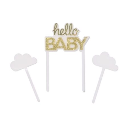 HEMA Herbruikbare taarttopper 'hello baby' | HEMA