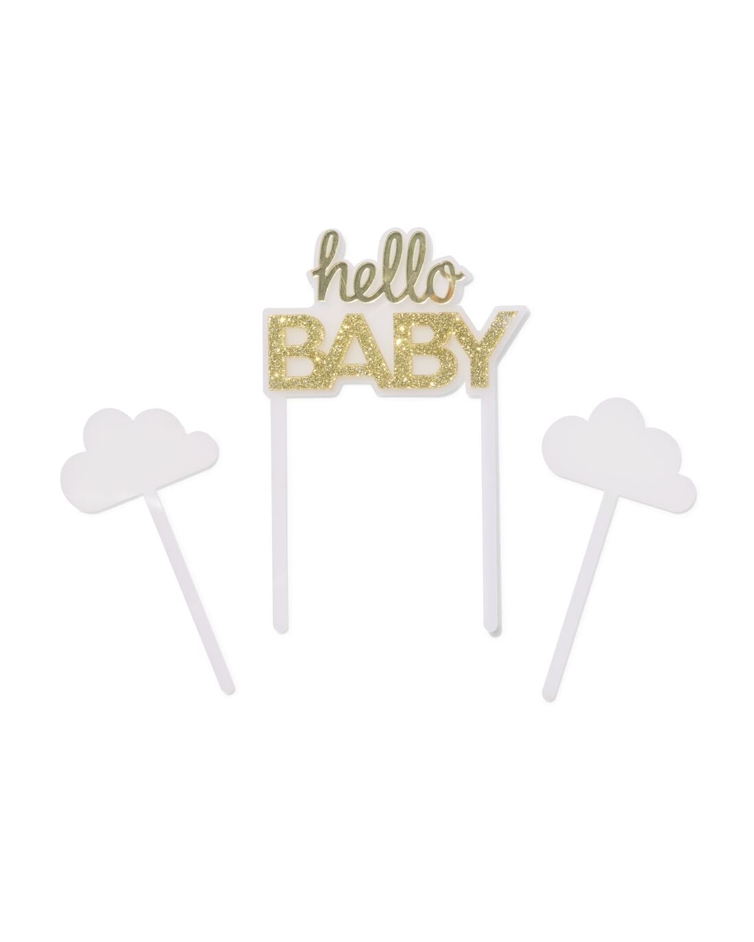 HEMA Herbruikbare taarttopper 'hello baby' | HEMA