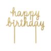 HEMA Herbruikbare taarttopper verjaardag goud (goud) | HEMA