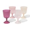 HEMA Herbruikbare wijnglazen glitter - 4 stuks | HEMA