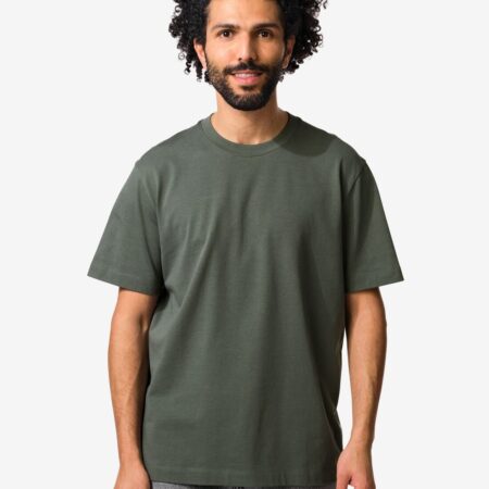 HEMA Heren T-shirt Elias relaxed fit grijs (grijs) | HEMA