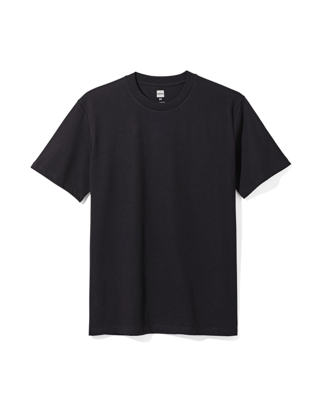 HEMA Heren T-shirt Elias relaxed fit zwart (zwart) | HEMA