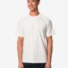 Heren T-shirt Elias structuur gebroken wit (gebroken wit)