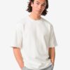 HEMA Heren T-shirt Job oversized fit gebroken wit (gebroken wit) | HEMA