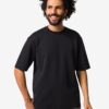 HEMA Heren T-shirt Job oversized fit zwart (zwart) | HEMA