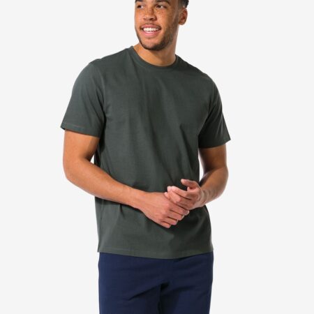 HEMA Heren T-shirt regular fit grijs (grijs) | HEMA