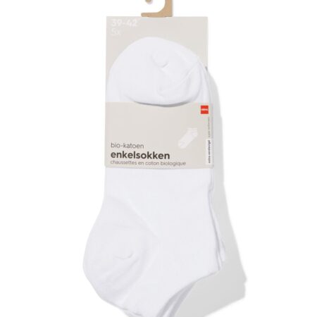 HEMA Heren enkelsokken - 5 paar wit | HEMA