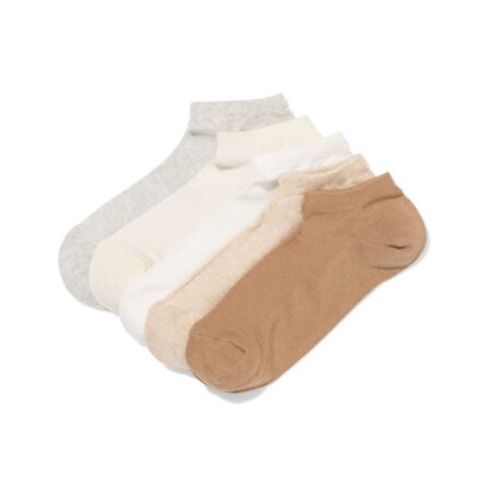 HEMA Heren enkelsokken mesh - 5 paar beige (beige) | HEMA
