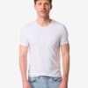 HEMA Heren ondershirt slim fit o-hals naadloos - 2 stuks wit | HEMA