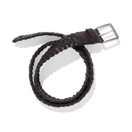 HEMA Heren riem leer gevlochten brons (brons) | HEMA