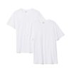 HEMA Heren t-shirt regular fit v-hals extra lang - 2 stuks wit | HEMA