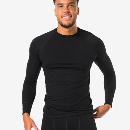 HEMA Heren thermo t-shirt zwart | HEMA
