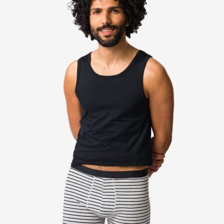 HEMA Herenboxer stippen - 3 stuks zwart (zwart) | HEMA