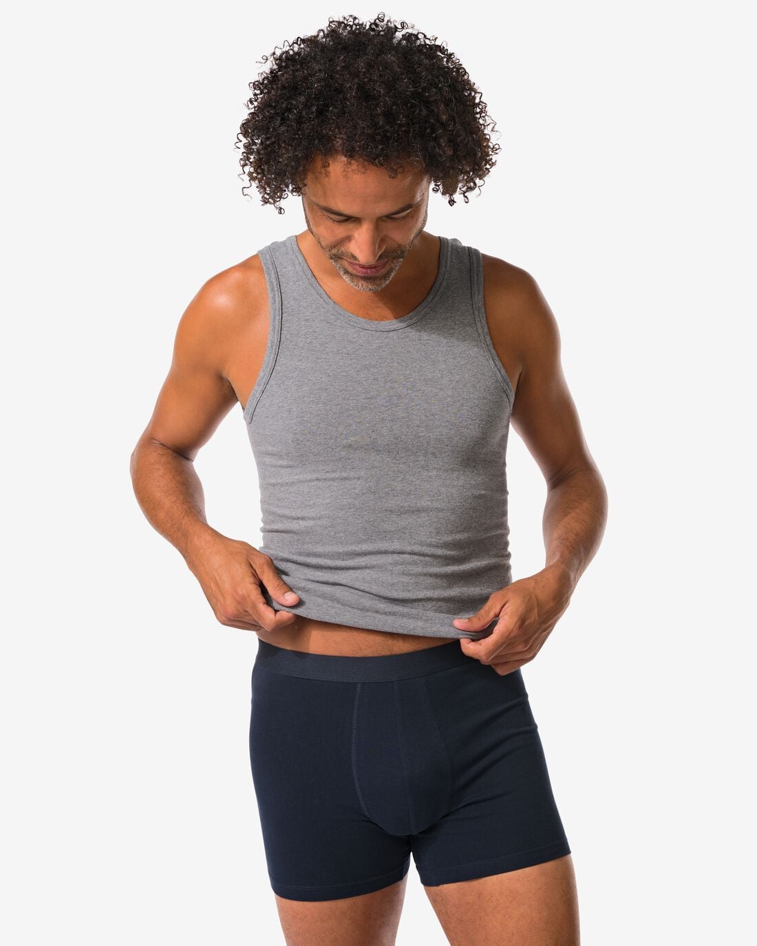 HEMA Herenboxers - 3 stuks donkerblauw (donkerblauw) | HEMA