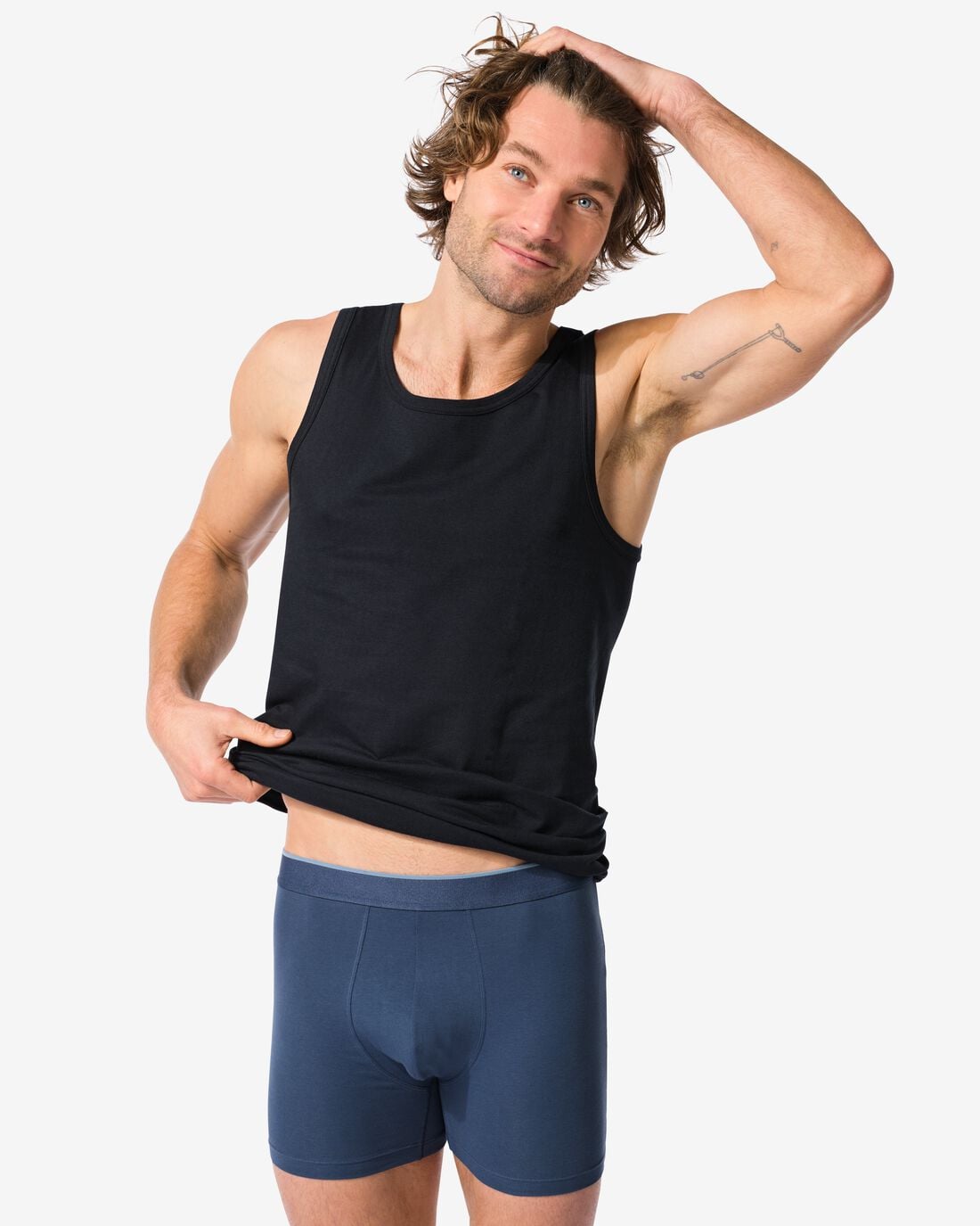 HEMA Herenboxers comfort perfect - 2 stuks donkerblauw (donkerblauw) | HEMA