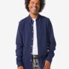 HEMA Herenoverhemd Billy pique donkerblauw (donkerblauw) | HEMA