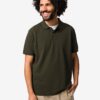 HEMA Herenpolo Denton regular fit piqué donkergroen (donkergroen) | HEMA