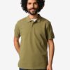 HEMA Herenpolo Denton regular fit piqué middengroen (middengroen) | HEMA