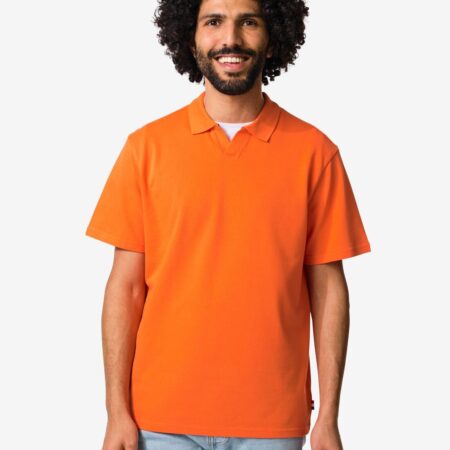 HEMA Herenpolo Jack piqué WK oranje (oranje) | HEMA