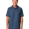 HEMA Herenpolo Peter wafel donkerblauw (donkerblauw) | HEMA