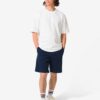 HEMA Herenshort Charly regular fit chino donkerblauw (donkerblauw) | HEMA