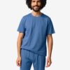HEMA Herenshortama Jaap jersey middenblauw (middenblauw) | HEMA