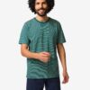 HEMA Herenshortama Jaap jersey strepen donkergroen (donkergroen) | HEMA
