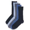 HEMA Herensokken rib - 5 paar donkerblauw (donkerblauw) | HEMA
