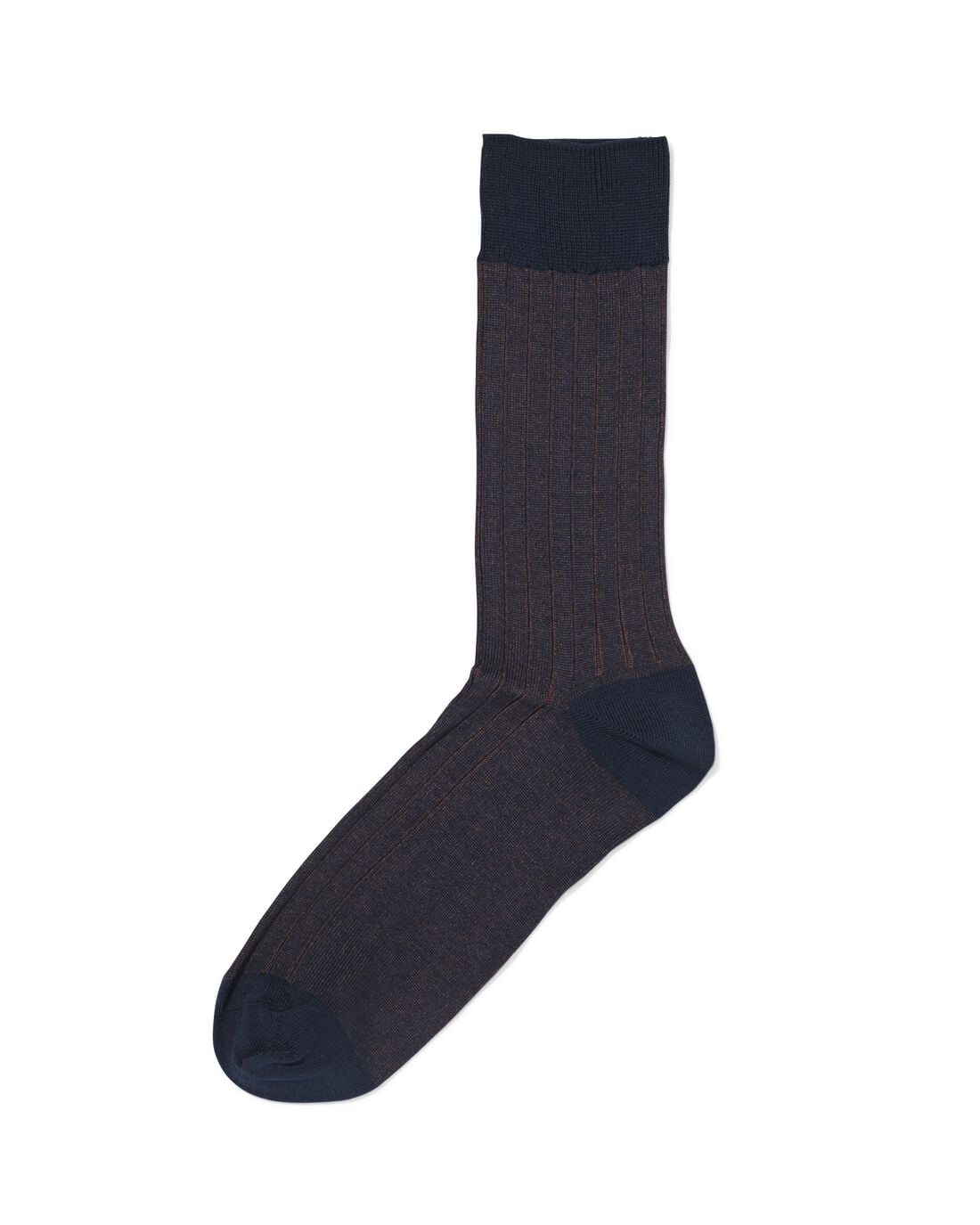 HEMA Herensokken rib donkerblauw (donkerblauw) | HEMA