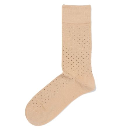 HEMA Herensokken rib stippen beige (beige) | HEMA