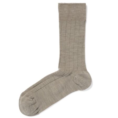 HEMA Herensokken rib wol beige (beige) | HEMA
