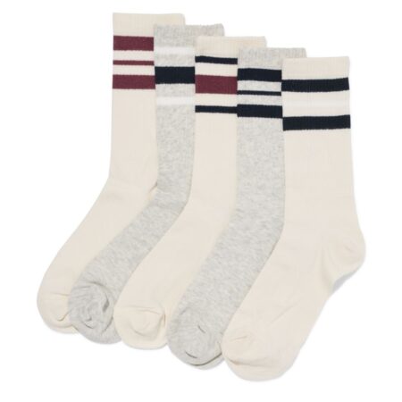 HEMA Herensokken strepen - 5 paar beige (beige) | HEMA