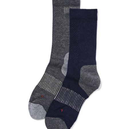 Herensokken wolmix - 2 paar donkerblauw