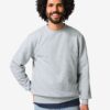 HEMA Herentrui Daryl regular fit sweatstof lichtgrijs (lichtgrijs) | HEMA