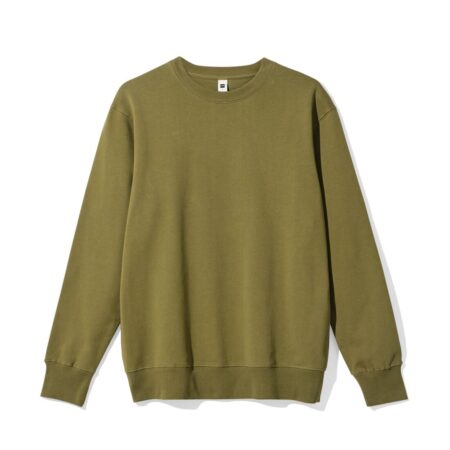 HEMA Herentrui Daryl regular fit sweatstof middengroen (middengroen) | HEMA