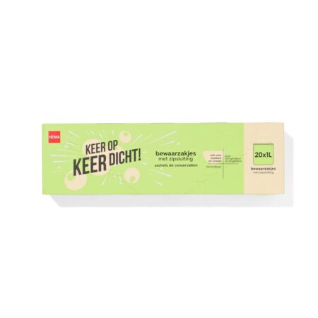 HEMA Hersluitbare bewaarzakjes 17.5x24 - 20 stuks | HEMA