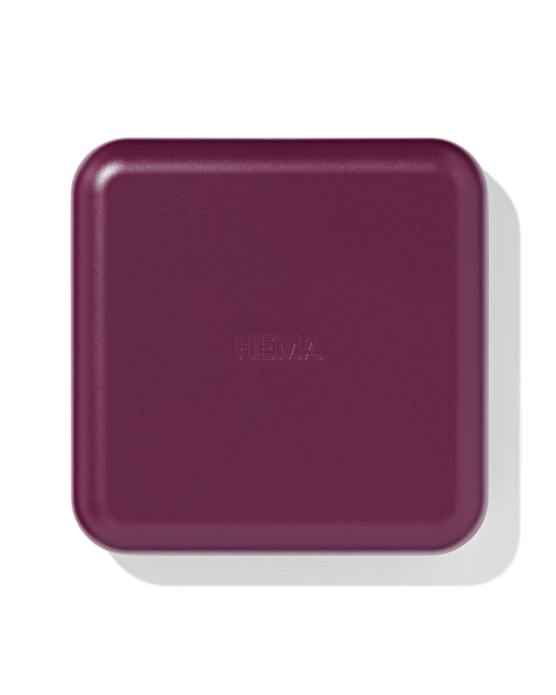 HEMA Hervulbaar poederdoosje voor mattifying of bronzer poeder donkerrood | HEMA
