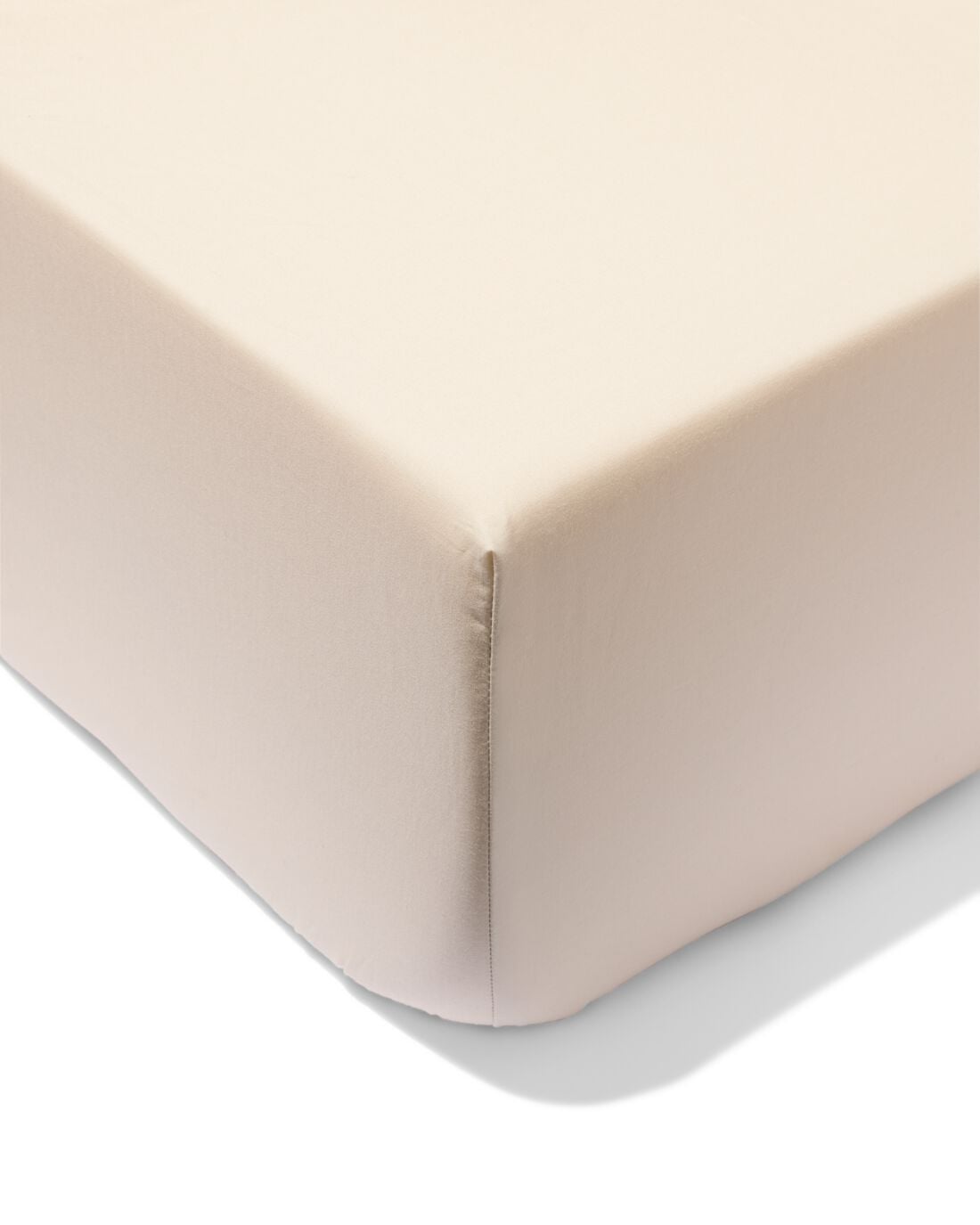 HEMA Hoeslaken 140x200cm hotel katoen percal beige (beige) | HEMA