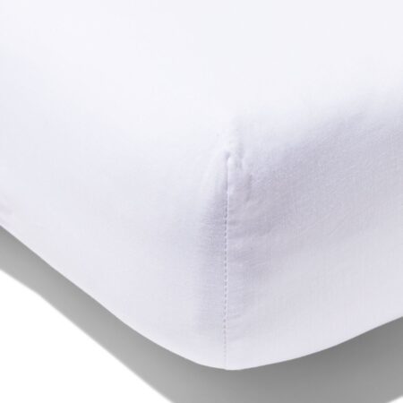 HEMA Hoeslaken 140x200cm katoen wit (wit) | HEMA