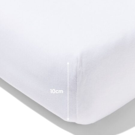 HEMA Hoeslaken 70x150cm jersey wit (wit) | HEMA