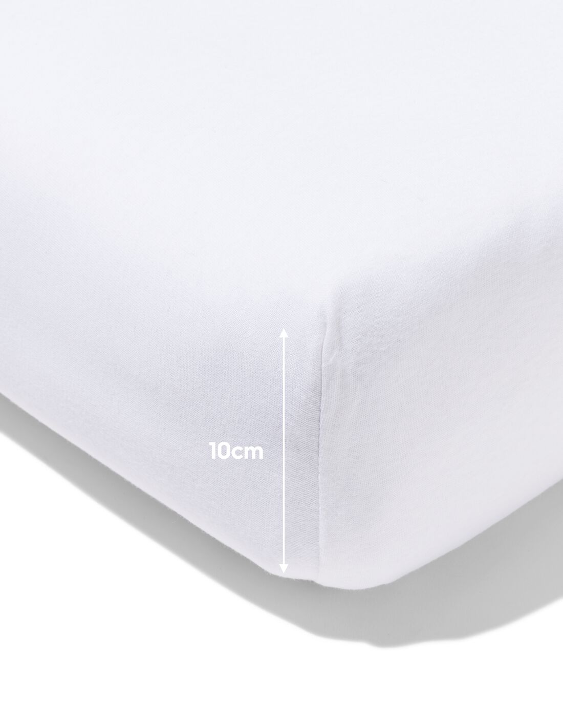HEMA Hoeslaken 70x150cm jersey wit (wit) | HEMA