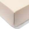 Hoeslaken 90x200cm hotel katoen percal beige