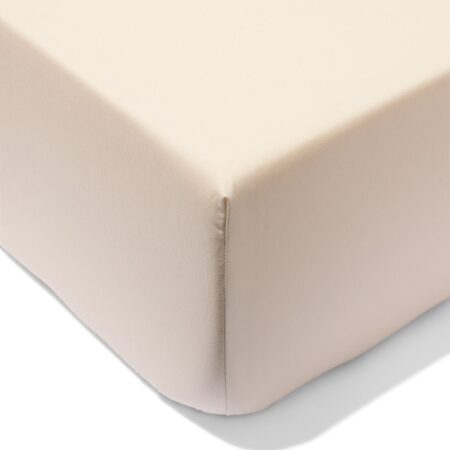Hoeslaken 90x200cm hotel katoen percal beige