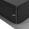 HEMA Hoeslaken 180x200cm jersey donkergrijs (donkergrijs) | HEMA