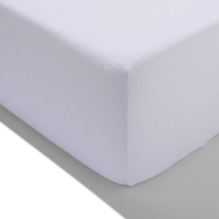 HEMA Hoeslaken matrasbeschermer molton 90x200cm waterdicht (wit) | HEMA