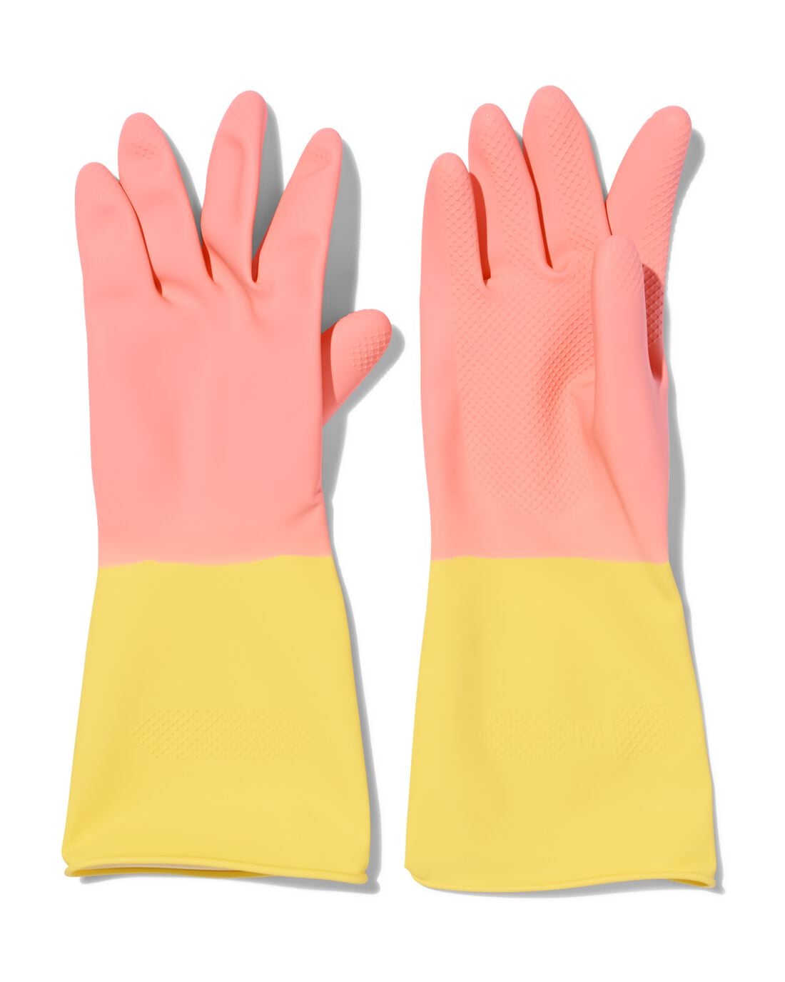 Huishoudhandschoenen latex roze M (7-7.5)